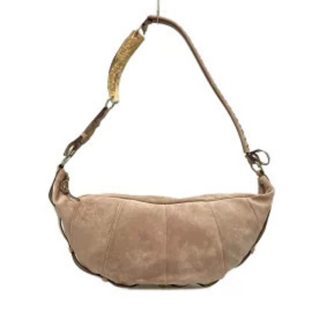 Saint Laurent Yves Rive Gauche YSL Mombasa Shoulder Bag Pink Beige Cream
